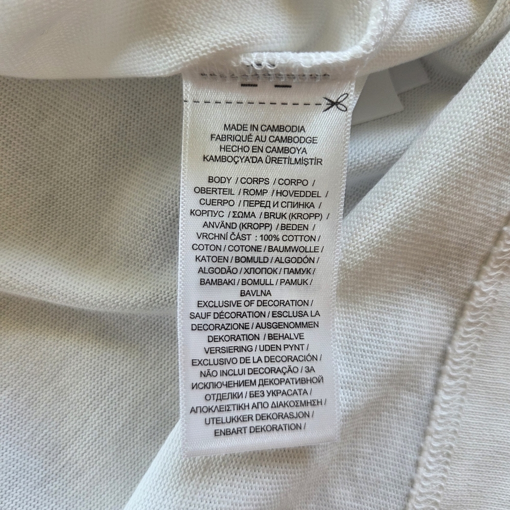 Polo Ralph Lauren White Jersey Crop Long Sleeve T-shirt Size XS NWT $110 - Picture 9 of 12